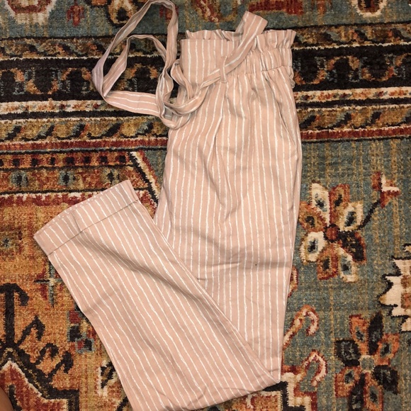 Sienna Sky Pants - High-Waisted Paperbag Pants NWOT